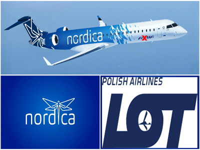 Вместо словенцев - поляки: Эстонская авиакомпания Nordica сменила партнёра по перевозкам.