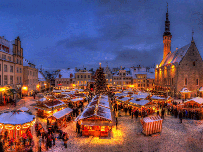 Рождественская ярмарка на Ратушной площади Таллина будет работать с 18 ноября по 8 января