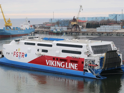 Компания Viking Line вывела на линию между столицами Эстонии и Хельсинки катамаран FSTR
