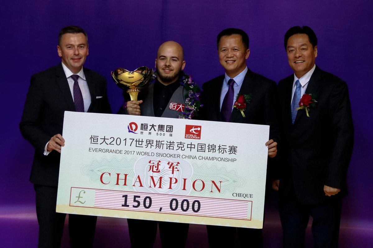 Снукер. Бельгиец Лука Бресель выиграл первый рейтинговый турнир в карьере, победив в Китае.