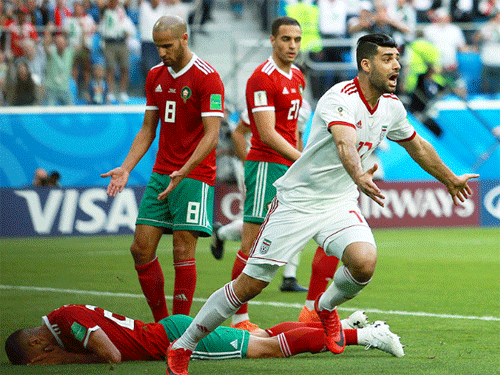 Футбол. ЧМ-2018. Сборная Ирана вырвала победу у Марокко на пятой компенсированной минуте.