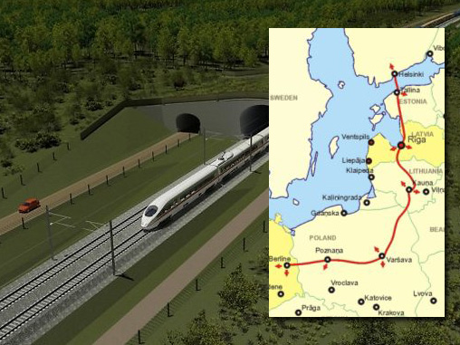 Планы Rail Baltic: Поезда от Таллина до Варшавы будут идти менее семи часов.