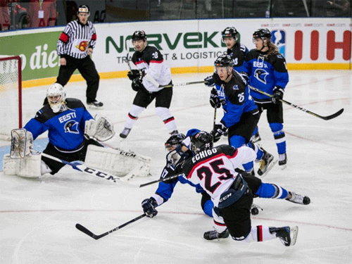 Хоккей. Сборная Эстонии в первом матче Балтийского кубка уступила команде Украины.