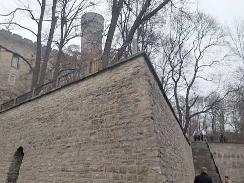 В центре Таллина после реставрации открылась пешеходная тропа у башни Длинный Герман