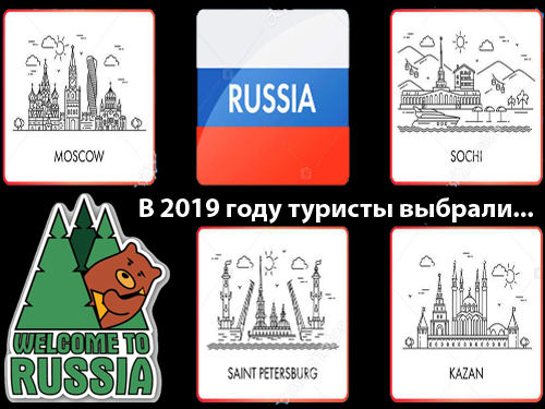 ТурСтат: В 2019 году туристы в России чаще всего посещали Москву, Санкт-Петербург и Сочи.