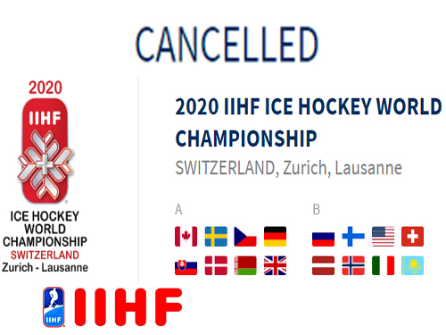 IIHF: Чемпионат мира по хоккею 2020 года - отменён из-за пандемии коронавируса.