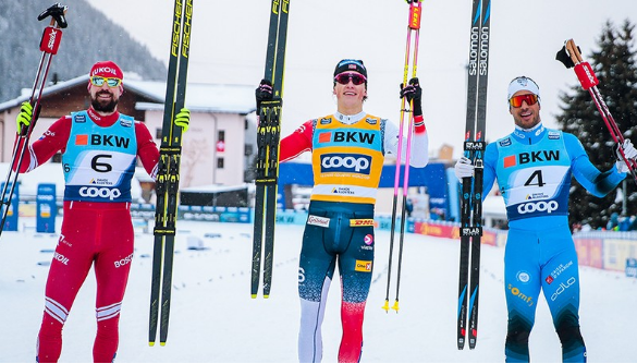 Лыжный спорт. Км-2021/22. Россиянин в спринте Давоса уступил только норвежцу Клебо.