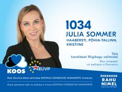 Юлия Соммер: От каждого из нас зависит в какой Эстонии мы будем жить