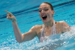 Российская синхронистка Светлана  Ромашина выиграла личное первенство Европы